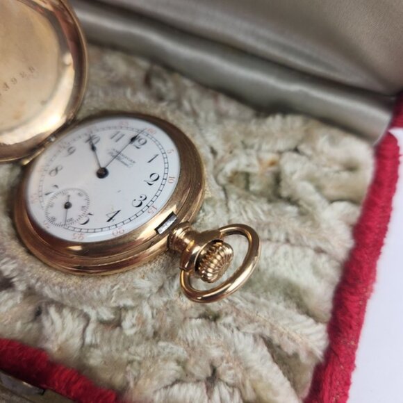 1900 American Waltham Seaside Model 1891 0s Crescent 20Y Case Pocket Watch Runs - Picture 9 of 16